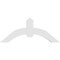 Ekena Millwork Archdale Architectural Grade PVC Gable Bracket, 36"W x 15"H x 2"D x 4"F, 10/12 Pitch GBP036X15X0204ARC00 - alternate 5